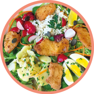 Backhendl Salat